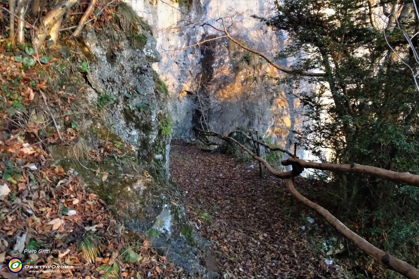 88 Un brevissimo sentiero porta alla Grotta della Cornabusa.JPG